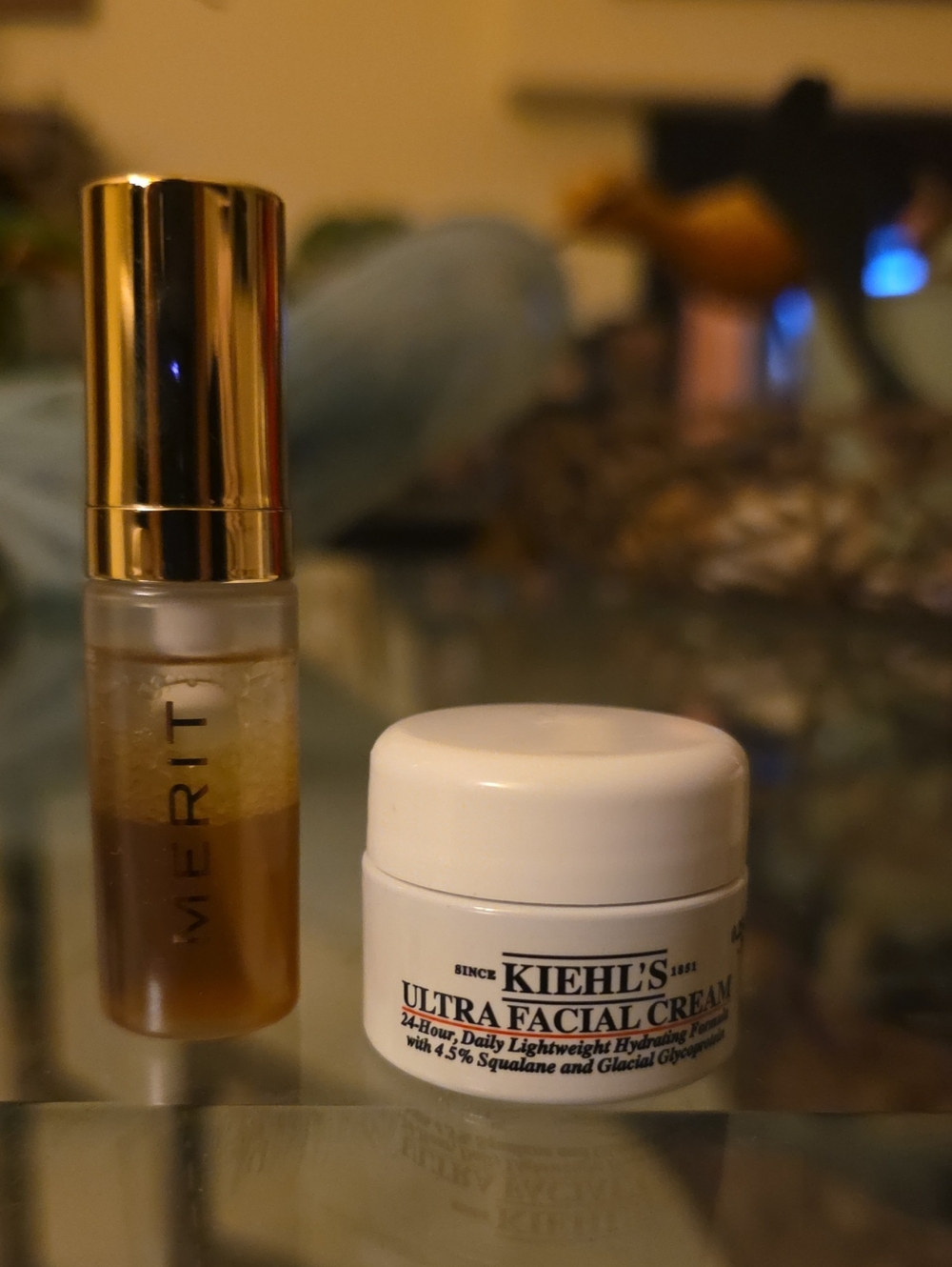 Kiehl's Ultra Facial Cream & Merit Instant Glow Serum Deluxe Sample